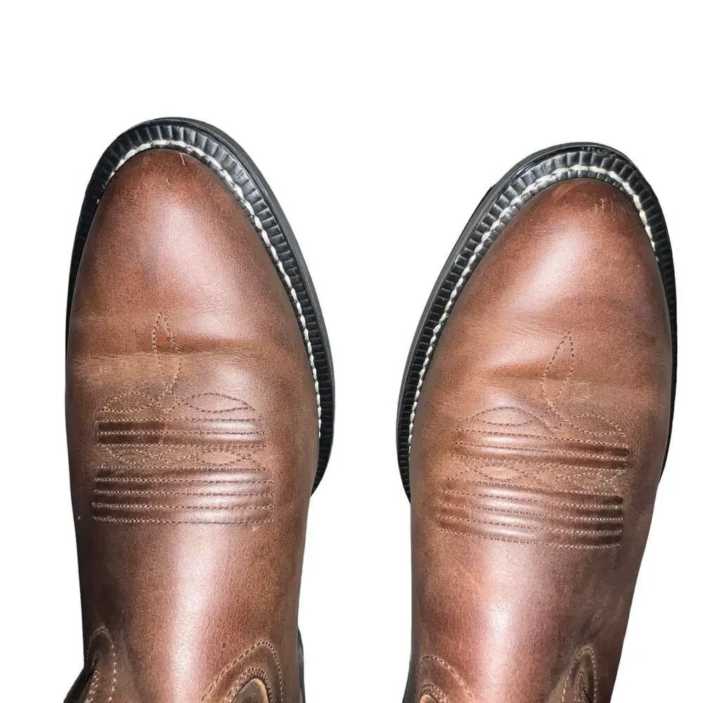 Ariat Men’s Heritage R Toe ATS Pro Series Western Leather Cowboy Boot‎ Size 9.5D